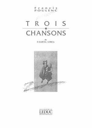 Book cover for 3 Chansons de Federico Garcia Lorca