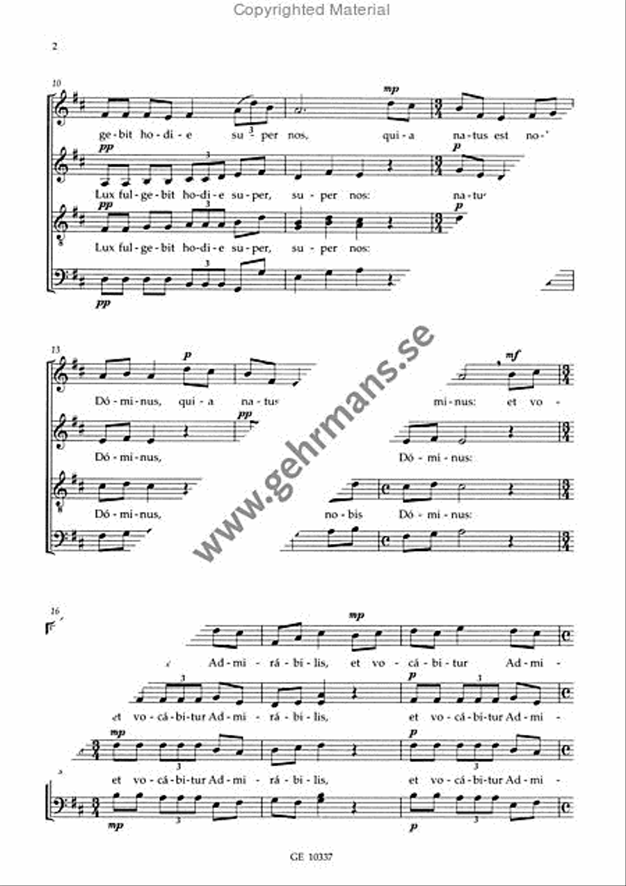 Lux fulgebit Lux fulgebit Divisi scores gallery preview page 3