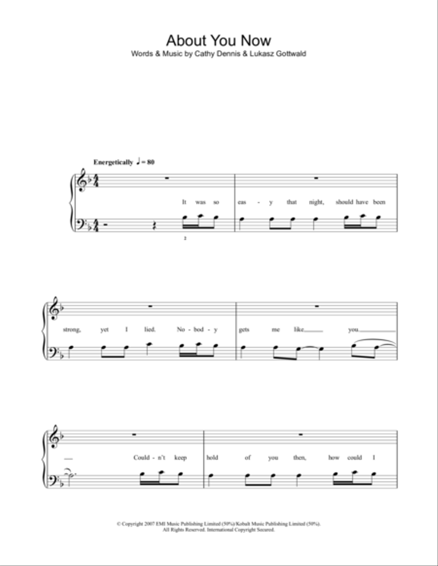 About You Now Voice scores gallery preview page 1