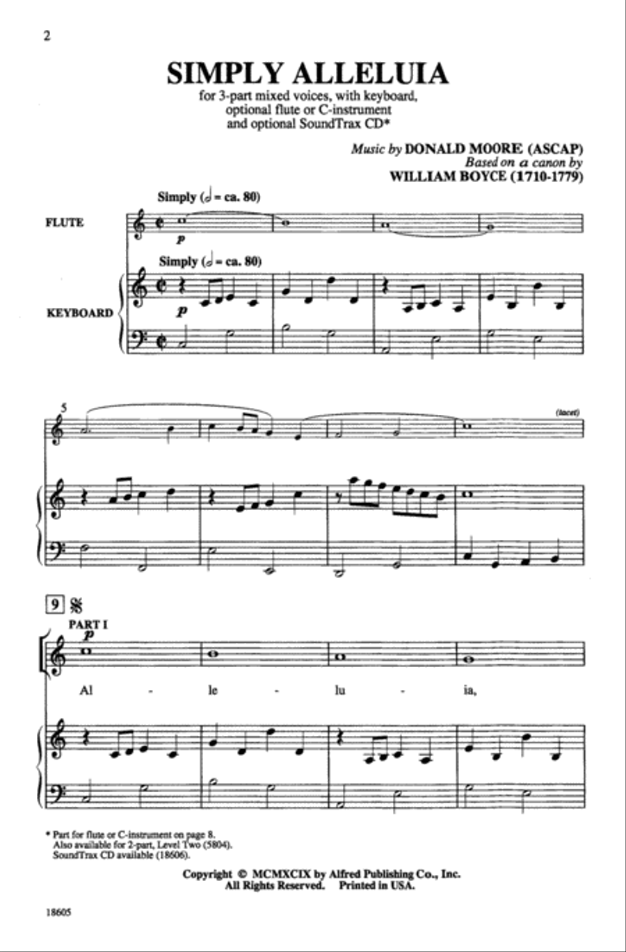 Simply Alleluia 3-Part scores gallery preview page 2