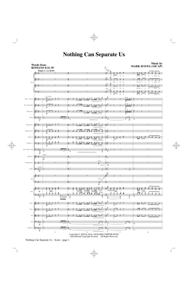 Book cover for Nothing Can Separate Us - Full Score