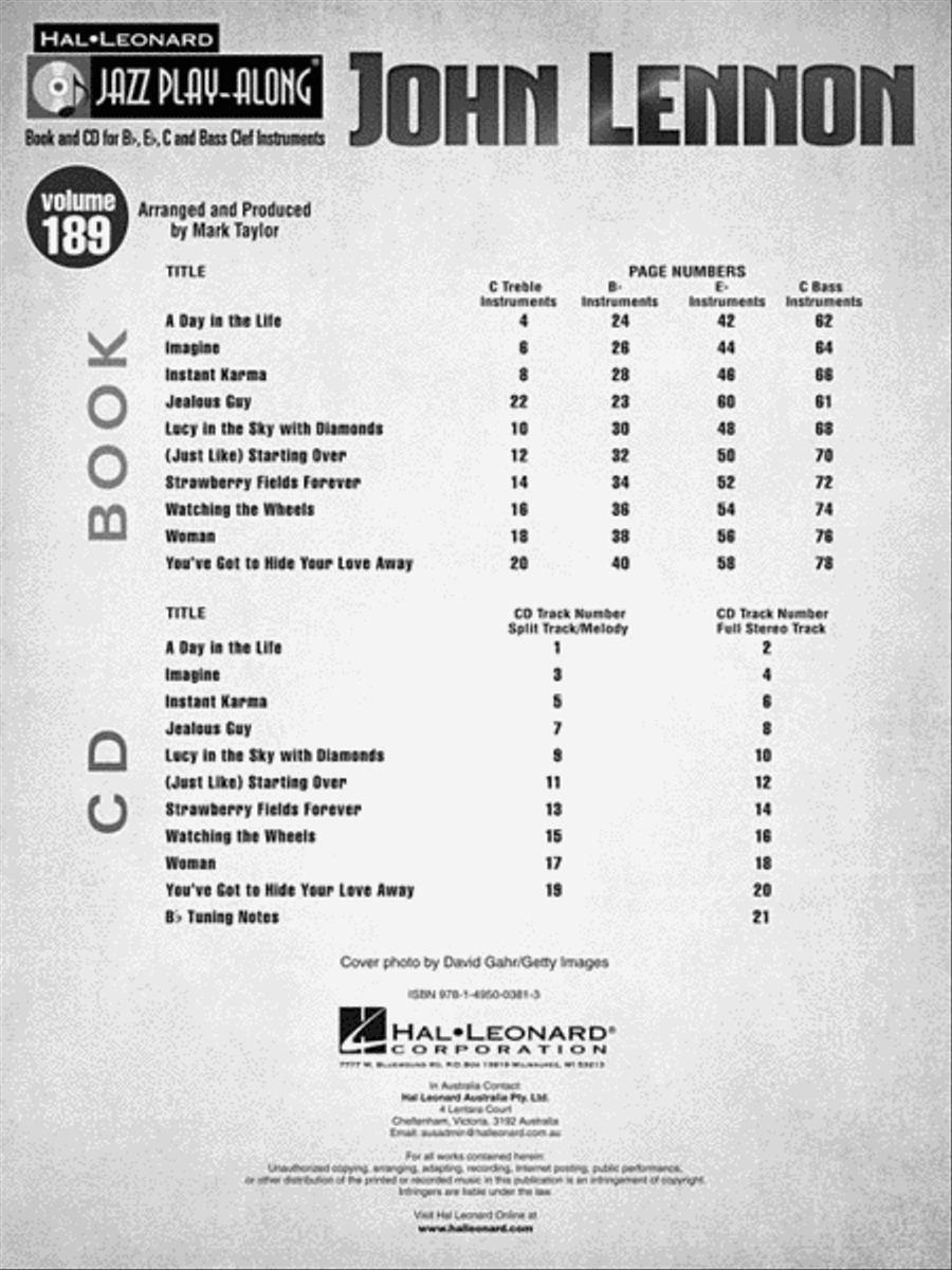 John Lennon John Lennon C Instrument scores gallery preview page 3