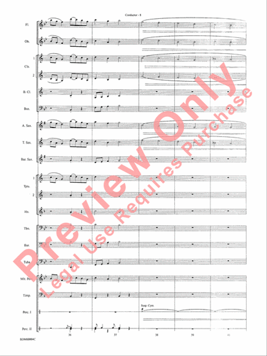 Paths of Glory Concert Band scores gallery preview page 10
