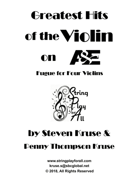 Greatest Hits of the Violin on A & E: Fugue for Four Violins image number null