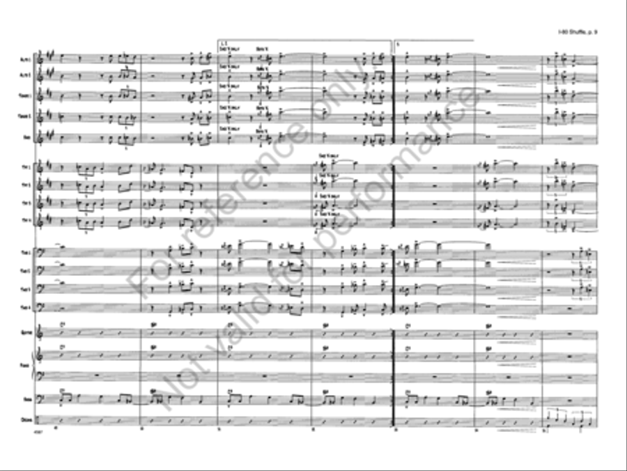 I-80 Shuffle I-80 Shuffle Jazz Ensemble scores gallery preview page 9