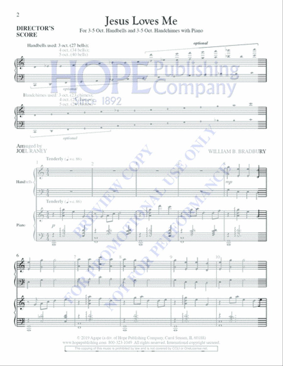 Jesus Loves Me Jesus Loves Me Piano scores gallery preview page 2