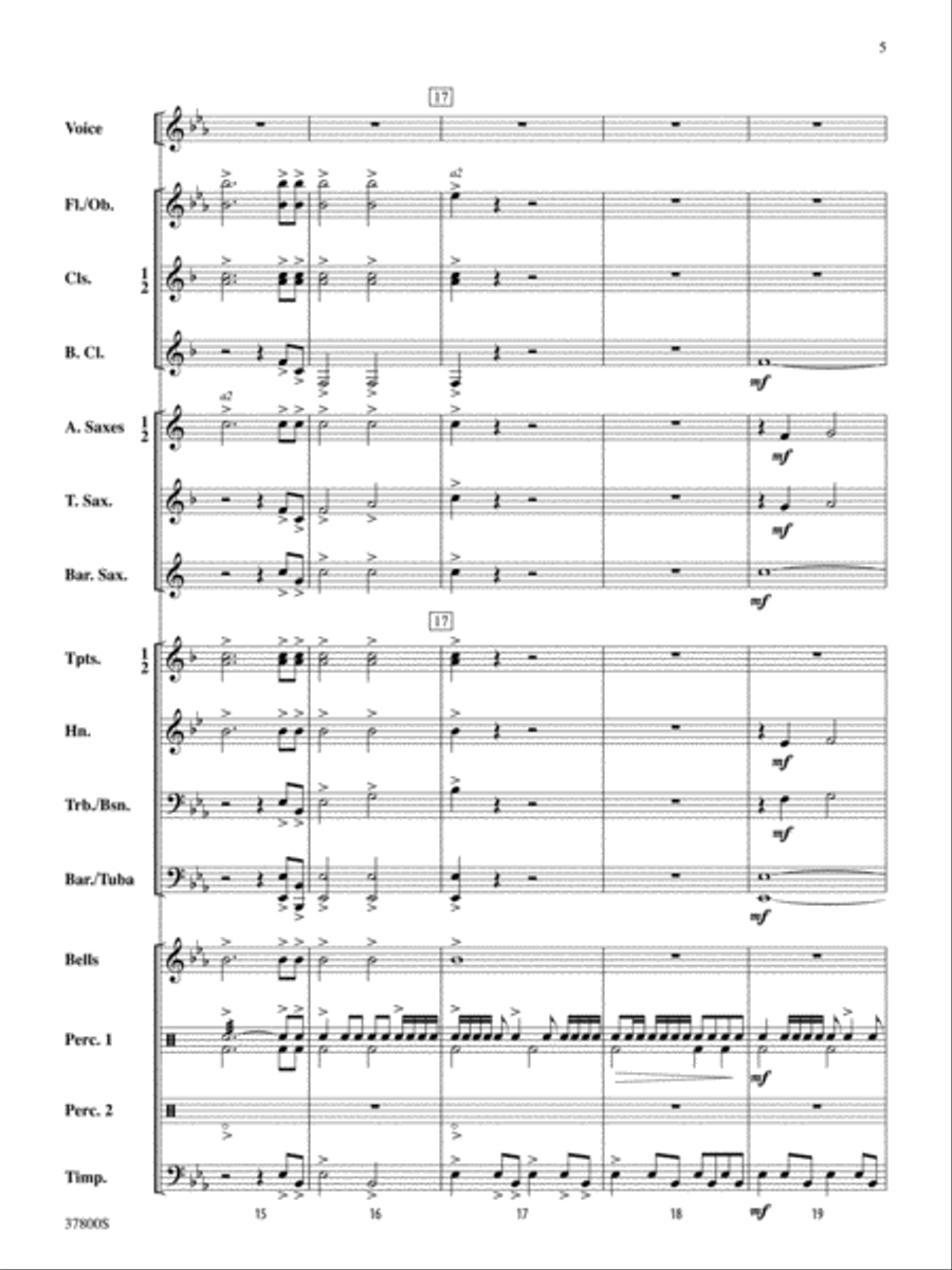 Sussex Anthem: Score Concert Band scores gallery preview page 5