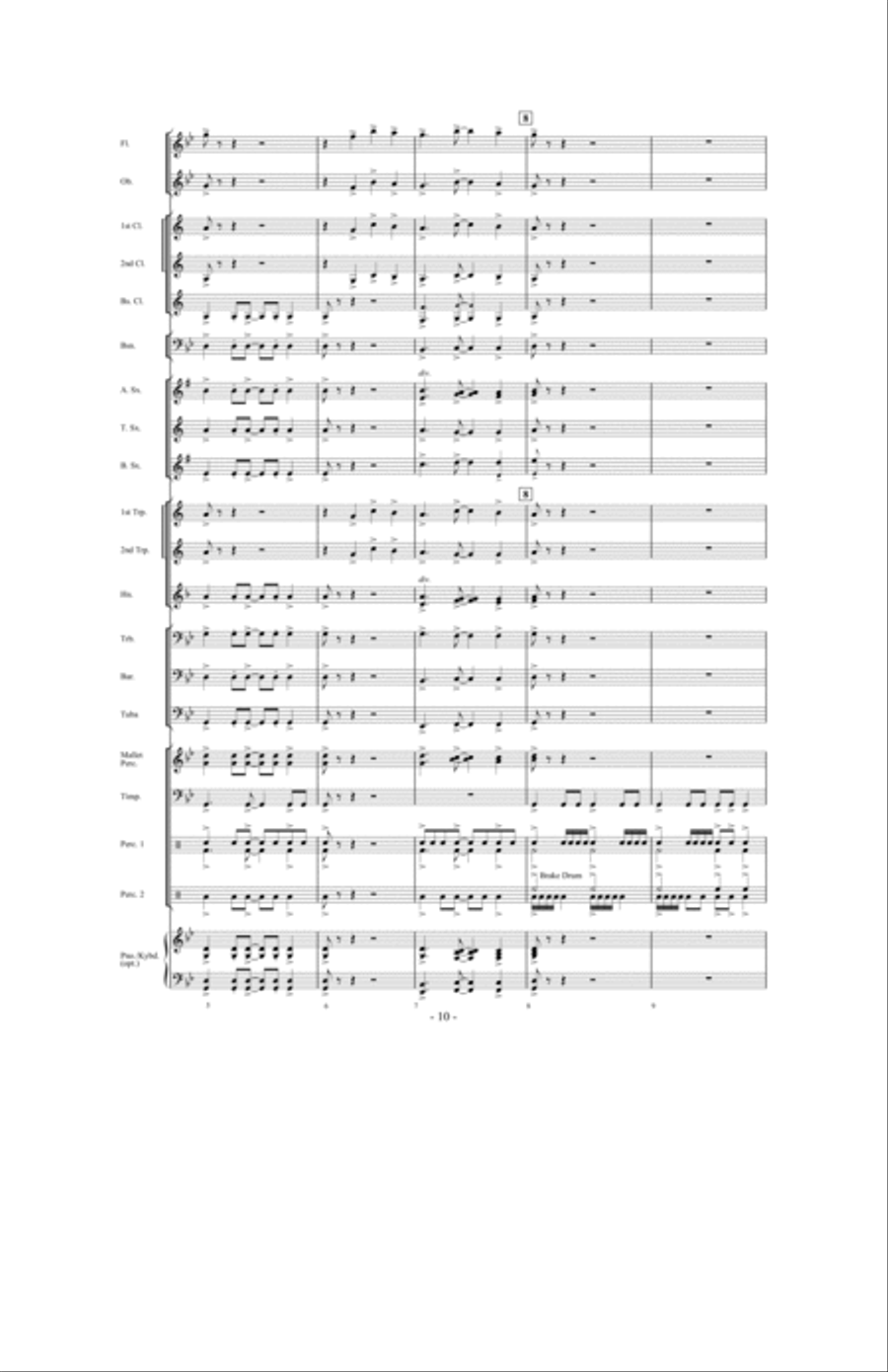 Ghosts, Goblins and Witches Concert Band scores gallery preview page 9