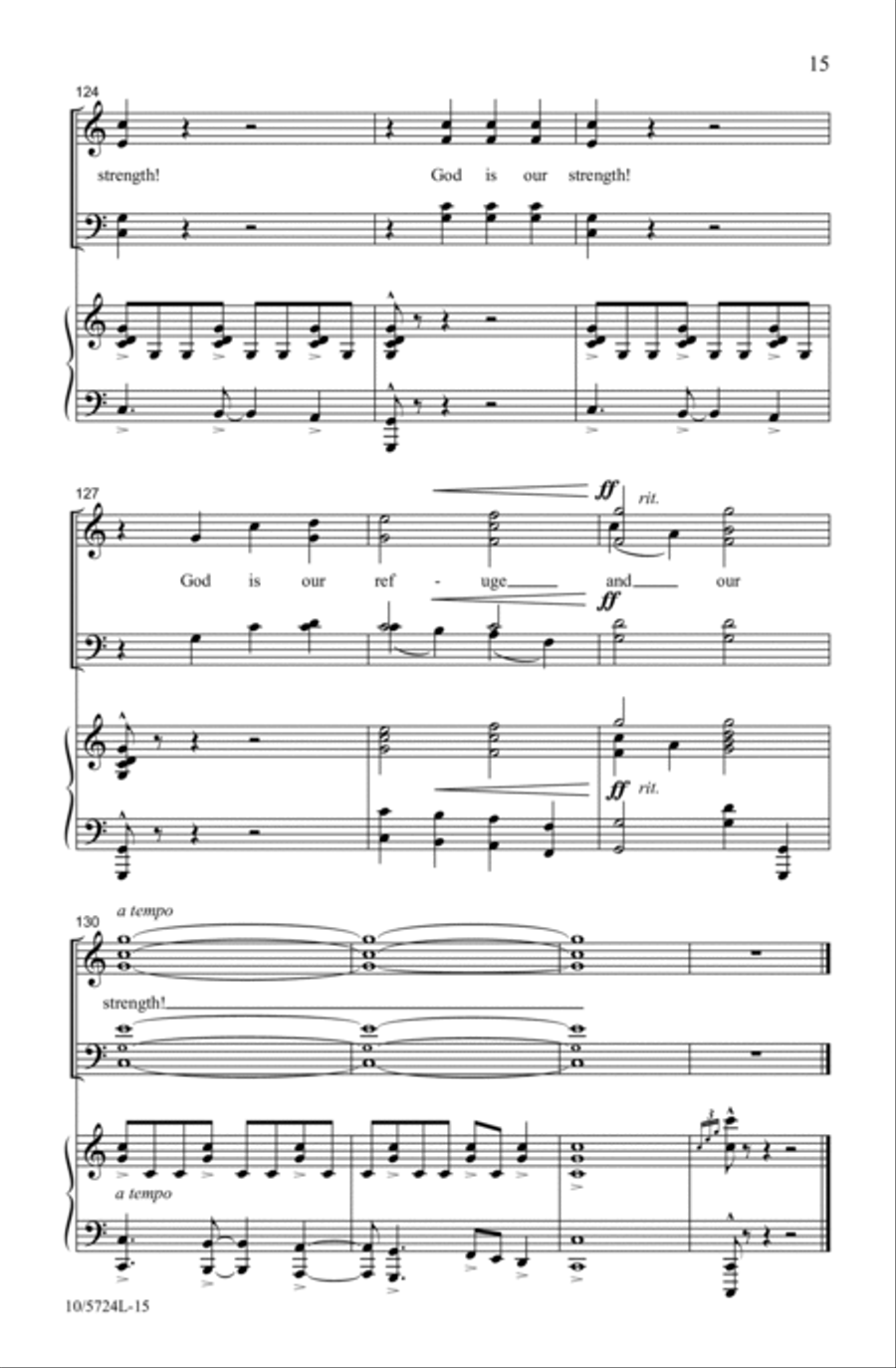 Psalm 46 Psalm 46 4-Part scores gallery preview page 15