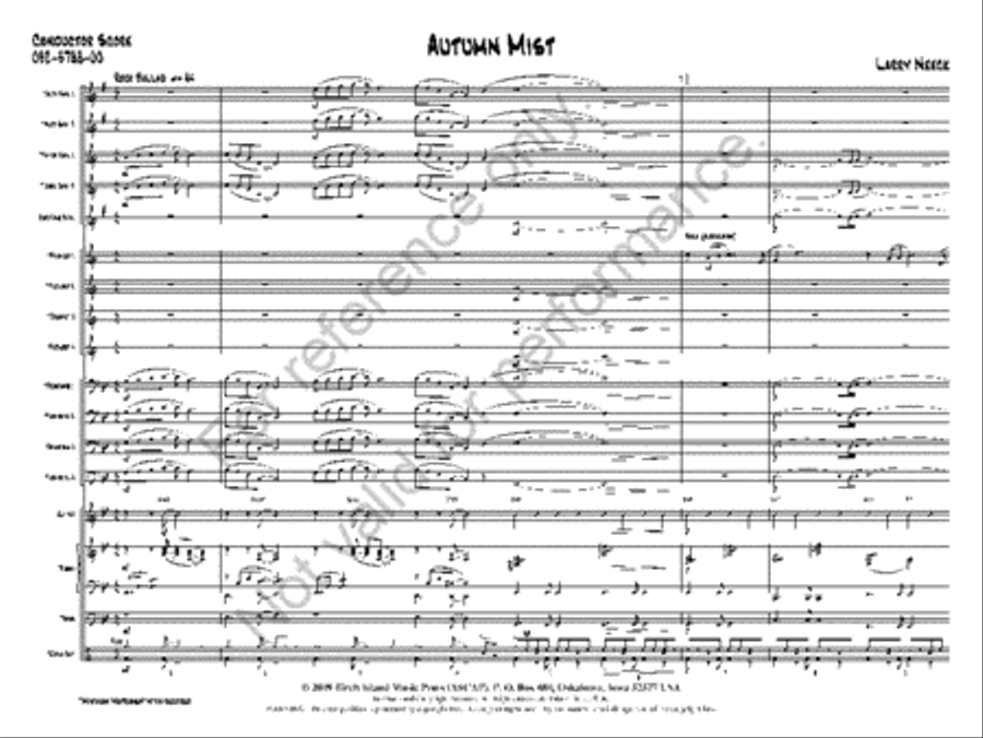 Autumn Mist Autumn Mist Jazz Ensemble scores gallery preview page 2