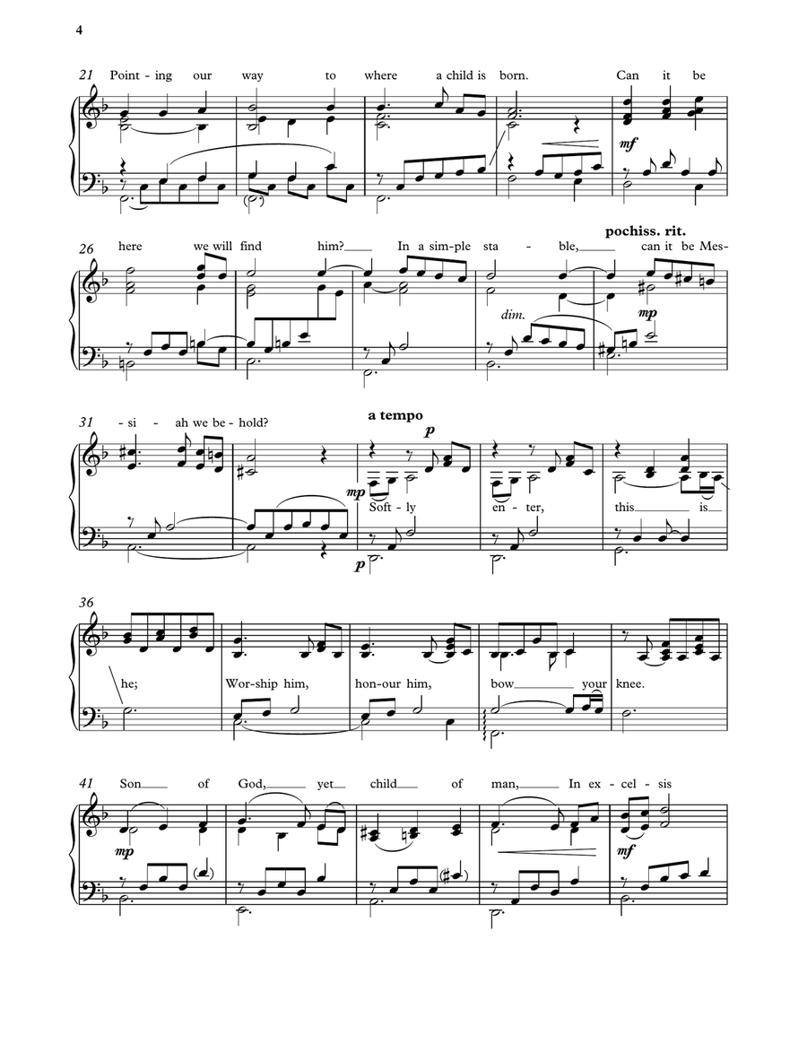 A Child's Lullaby Piano Solo scores gallery preview page 3