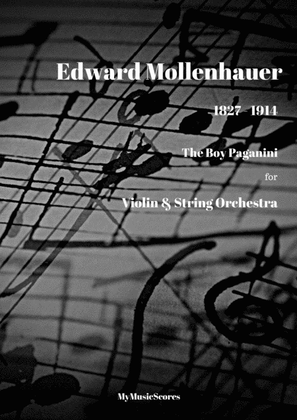 Book cover for Mollenhauer The Boy Paganini for Violin and String Orchestra