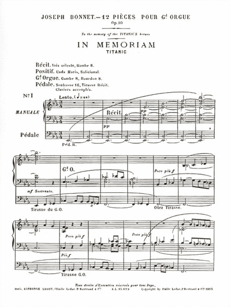 Douze Pieces pour Grand-Orgue, Op. 10