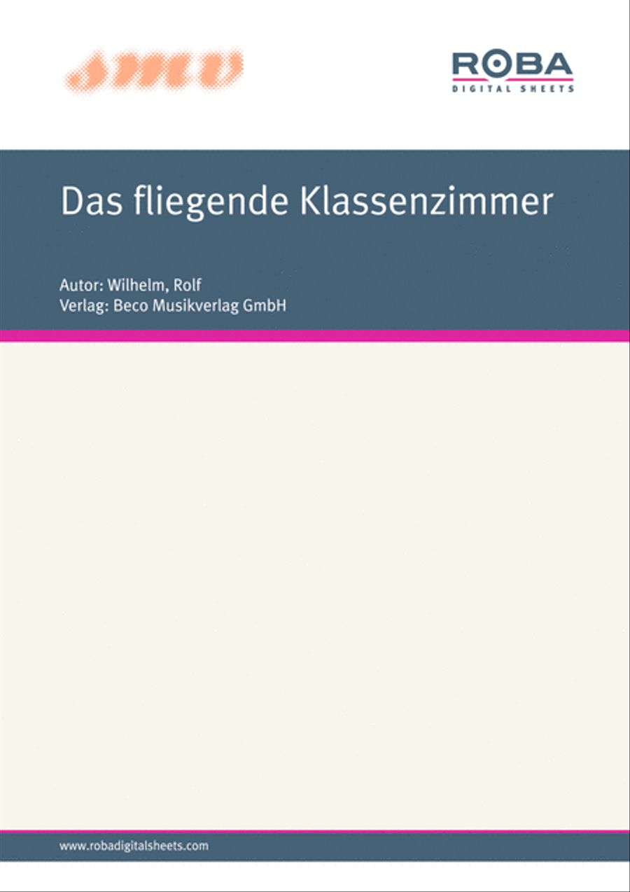 Das Fliegende Klassenzimmer Piano Solo scores gallery preview page 1