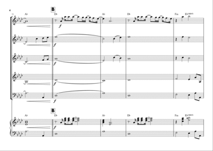 Goodness Of God Goodness Of God Saxophone Quintet scores gallery preview page 4