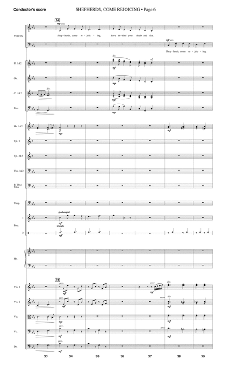 Shepherds, Come Rejoicing (from Voices Of Christmas) - Full Score