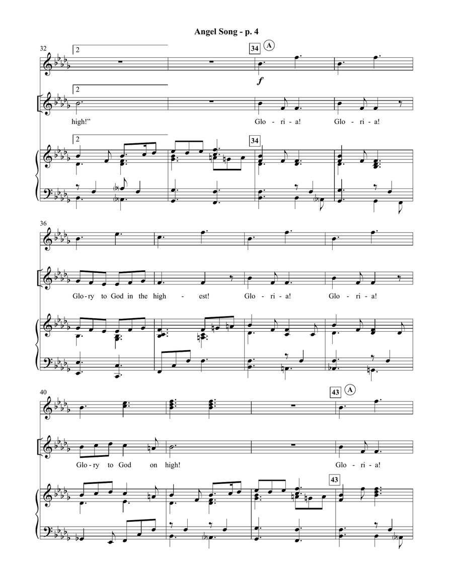 Angel Song Teacher Resource Unison Choir scores gallery preview page 6