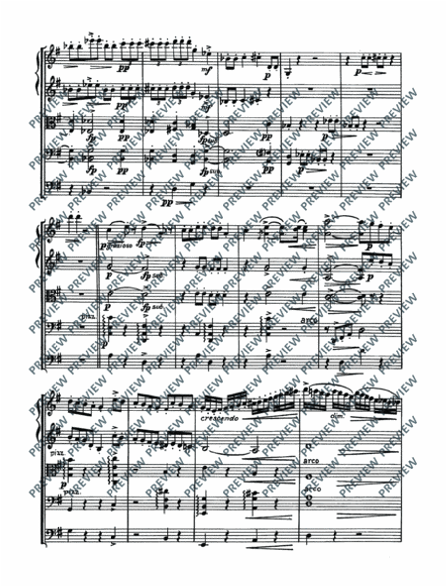 Quartet in D Quartet in D String Quartet scores gallery preview page 12