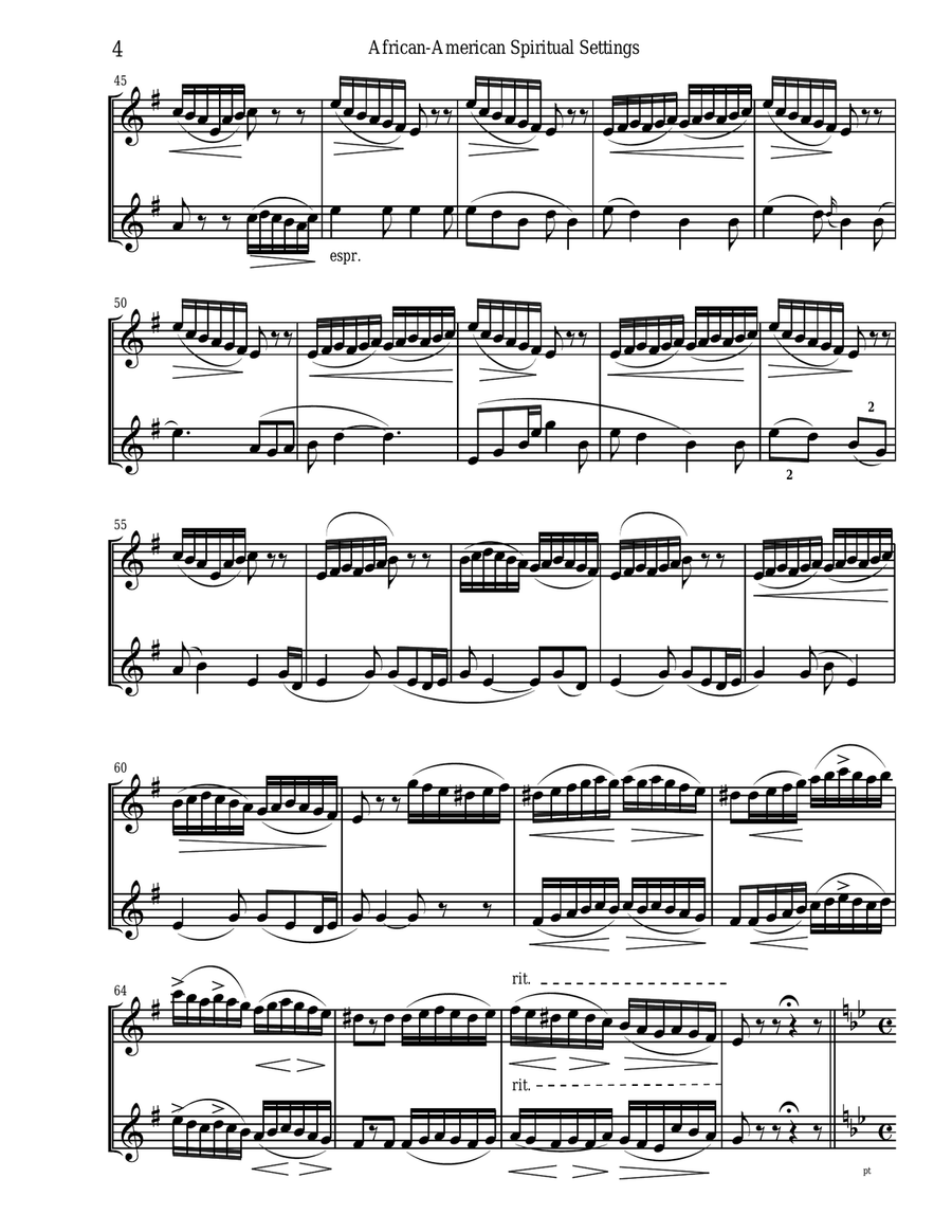 An Emerging American Music for sax duet Woodwind Duet scores gallery preview page 5