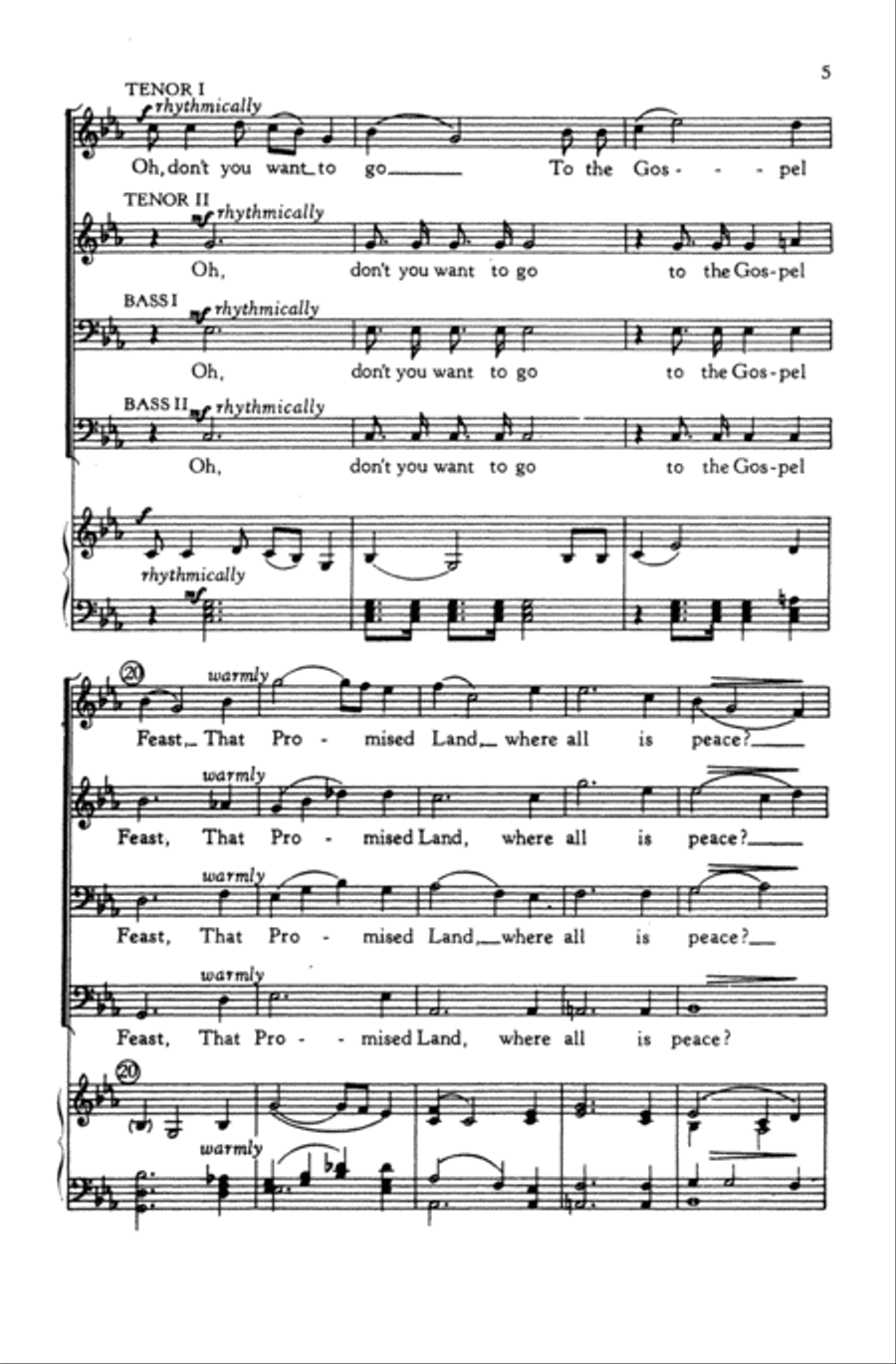 Deep River 4-Part scores gallery preview page 10
