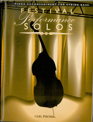 Book cover for Festival Performance Solos - Bass Volume 1 (Piano Accompaniment)