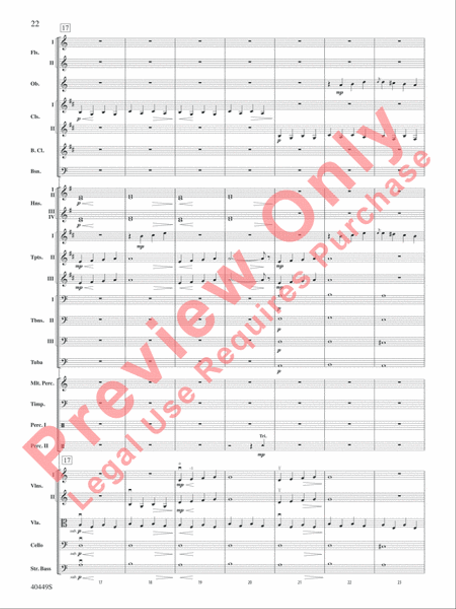 The Hobbit: An Unexpected Journey, Suite from Full Orchestra scores gallery preview page 23
