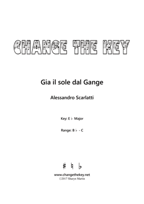 Book cover for Gia il sole dal Gange - Eb Major