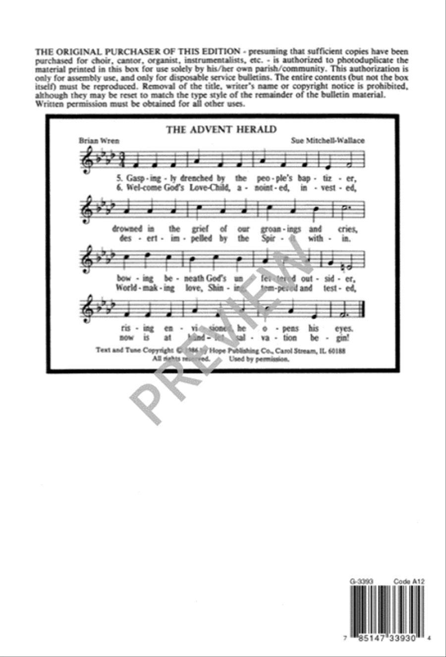 The Advent Herald - SATB edition