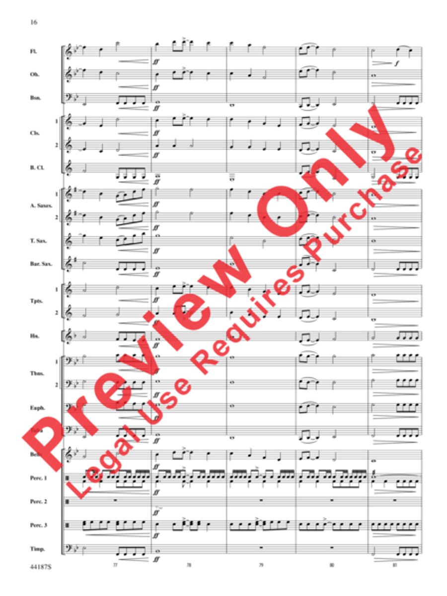 Zeeland Zeeland Concert Band scores gallery preview page 36