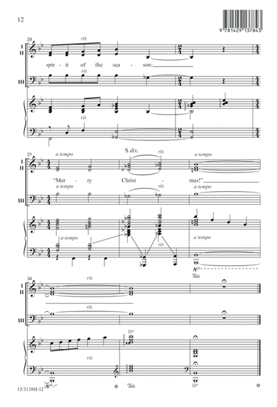 A Caroling Couplet A Caroling Couplet 3-Part scores gallery preview page 12