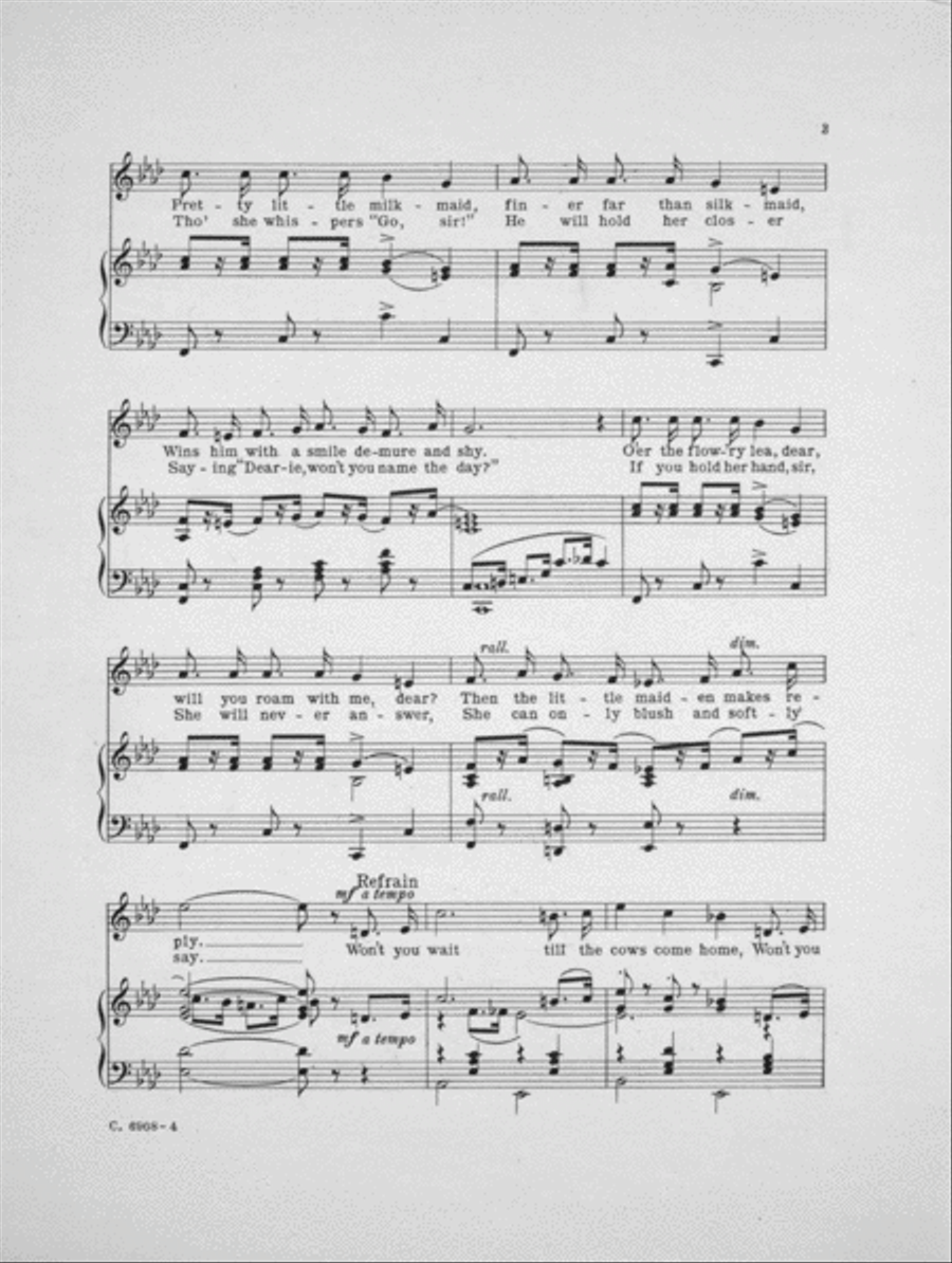 Wait Till The Cows Come Home Voice scores gallery preview page 3