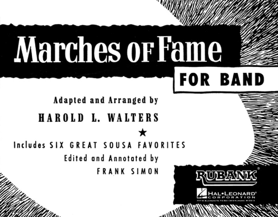 Marches Of Fame For Band - Flute