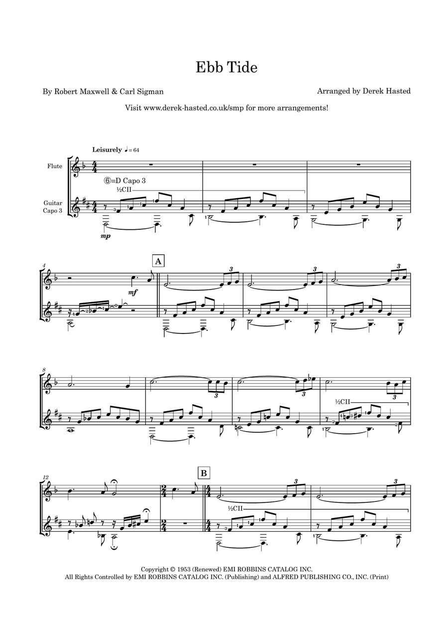 Ebb Tide Flute scores gallery preview page 4
