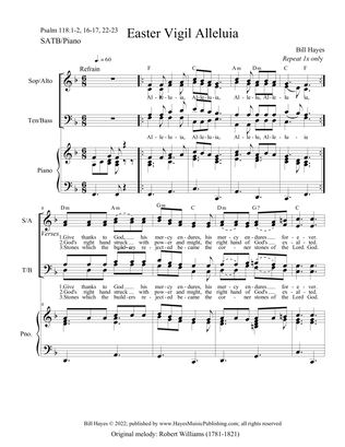 Easter Vigil Alleluia (SATB & piano)