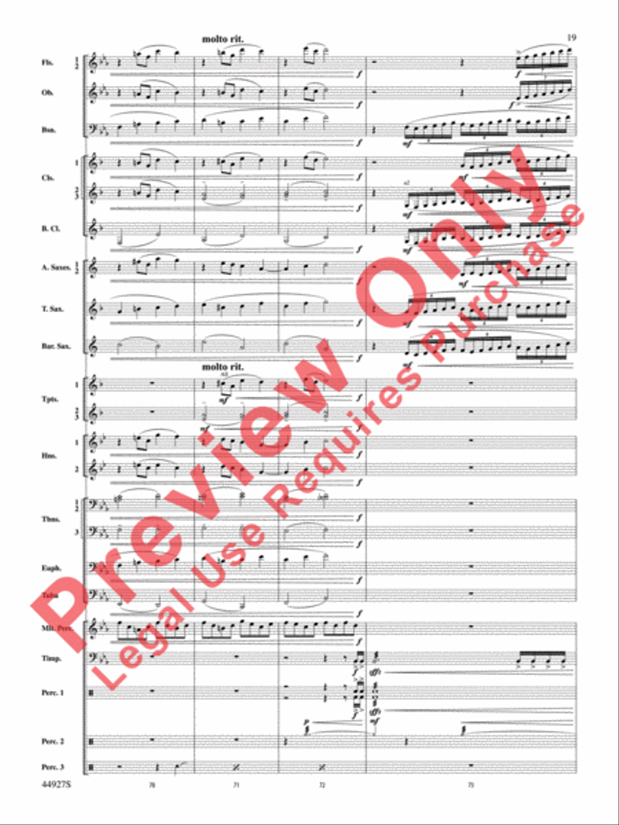 At the Movies with John Williams Concert Band scores gallery preview page 20