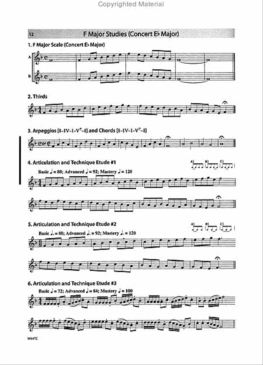 Tradition of Excellence: Technique and Musicianship - Baritone/Euphonium T.C. Concert Band Methods scores gallery preview page 4