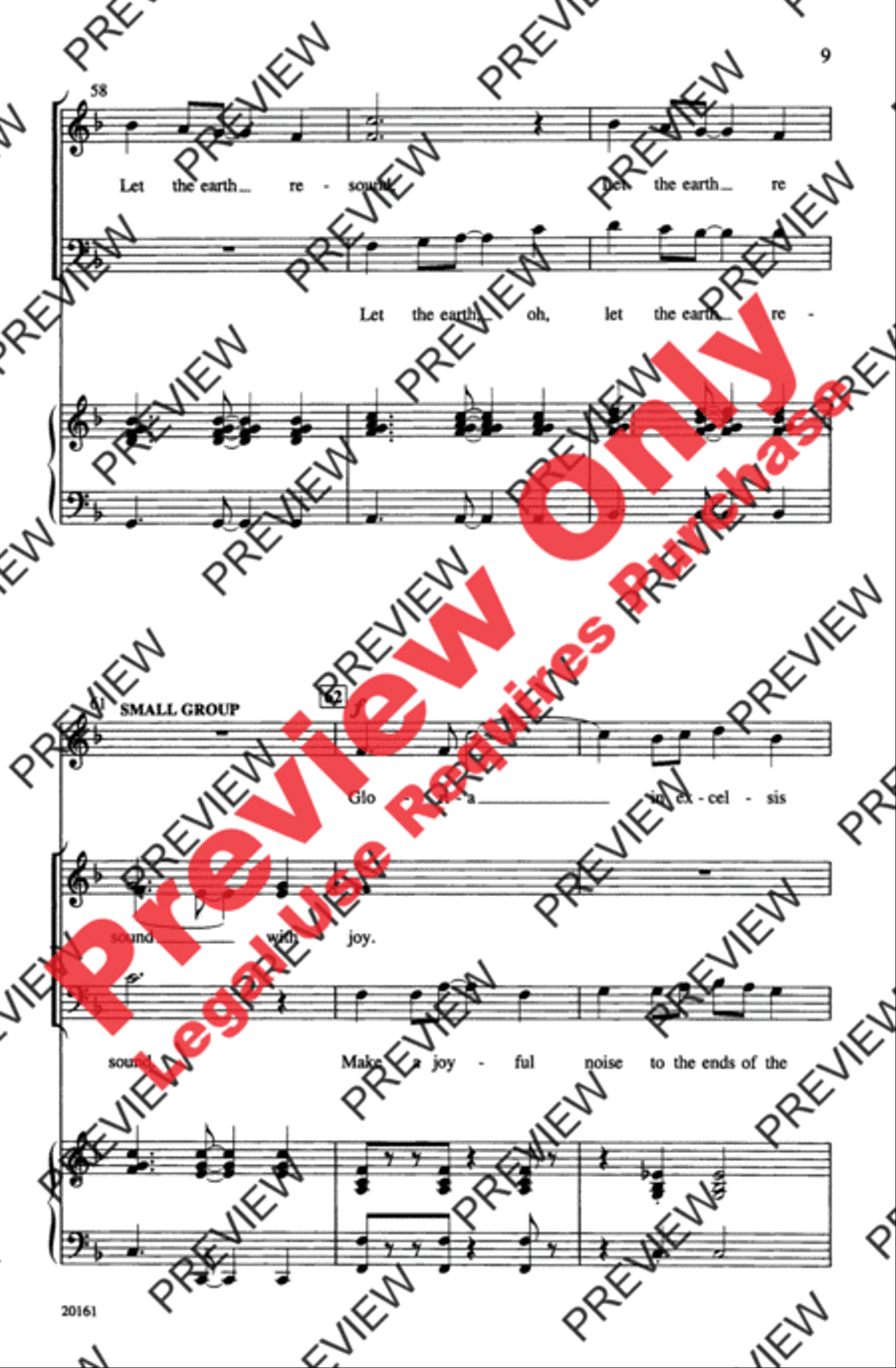 Make a Joyful Noise 4-Part scores gallery preview page 9