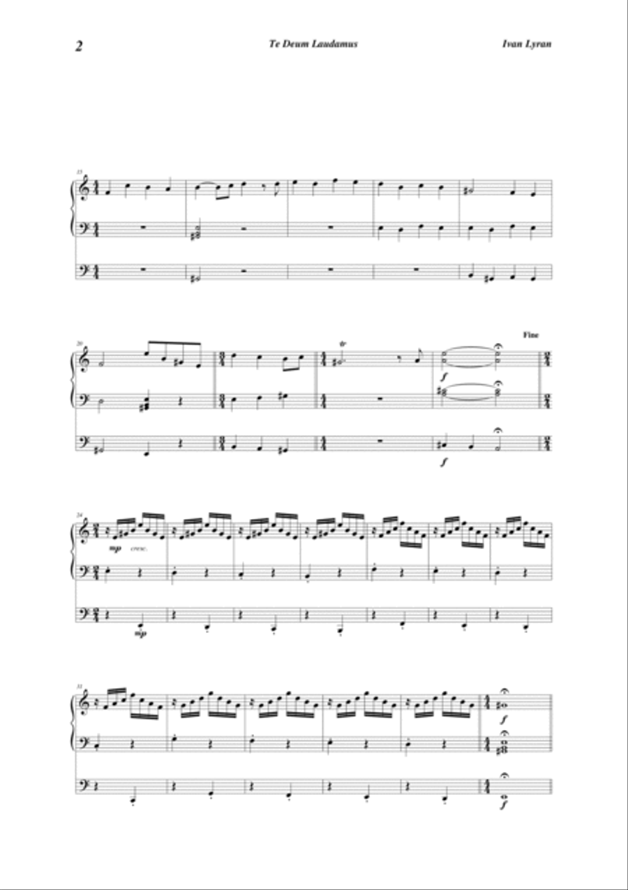 Te Deum Laudamus Opus 57 Te Deum Laudamus Opus 57 Organ Solo scores gallery preview page 3