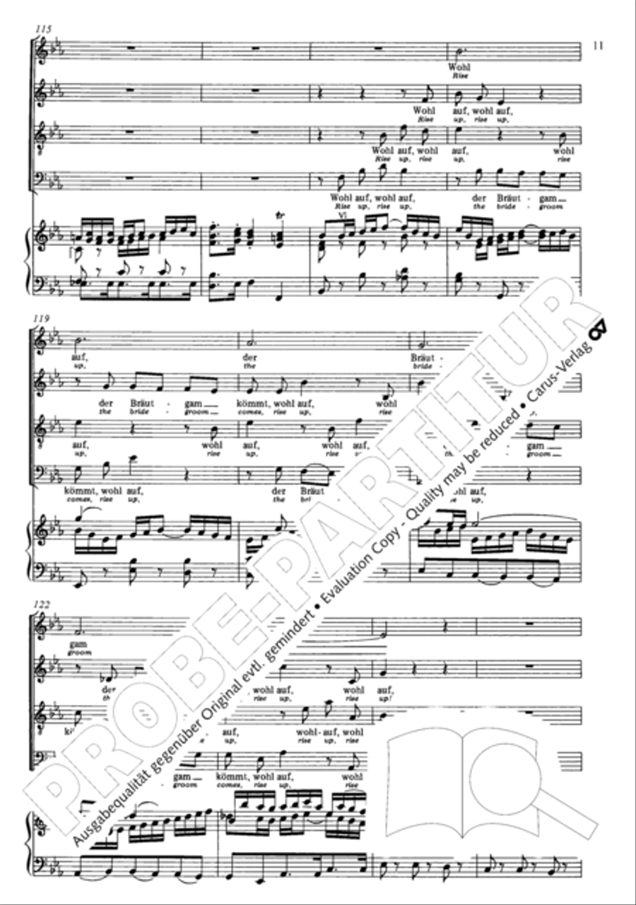 Wake, o wake and hear the voices STB scores gallery preview page 12