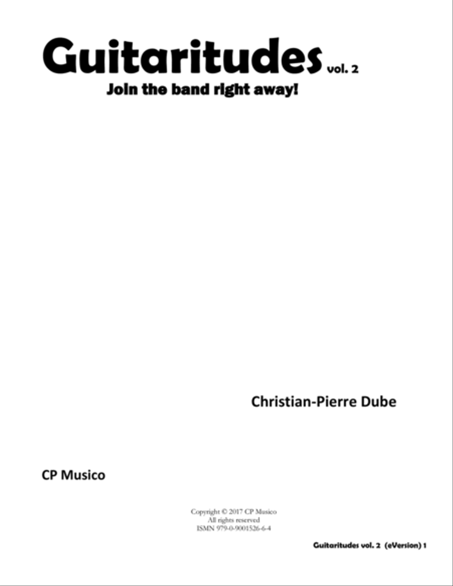 Guitaritudes vol.2 Guitar Method Guitar Tablature scores gallery preview page 2