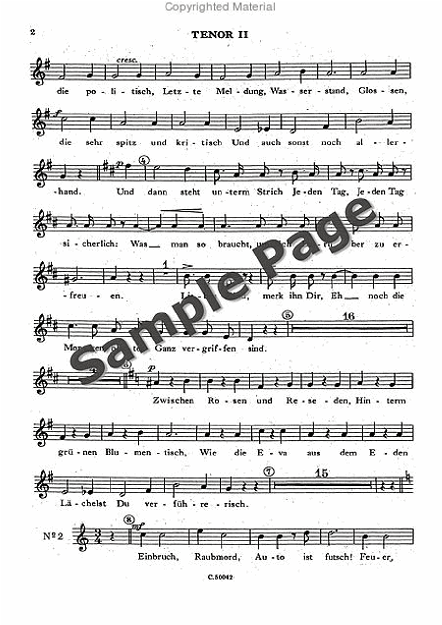 Strauss J Morgenblaetter Op279 (erdlen) TTBB scores gallery preview page 3