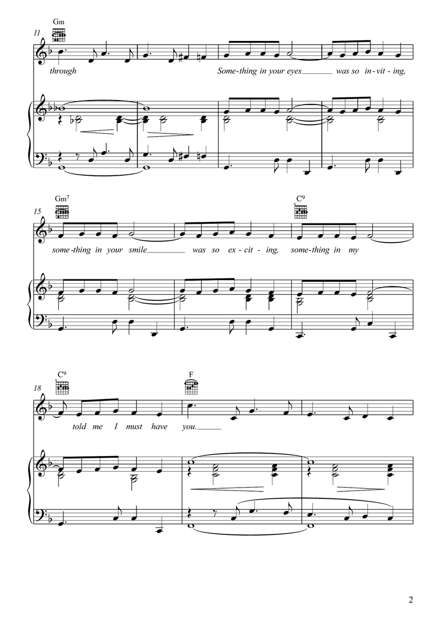 Strangers In The Night Small Ensemble scores gallery preview page 2