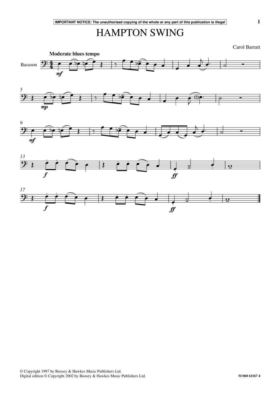 Hampton Swing Hampton Swing School and Community scores gallery preview page 1