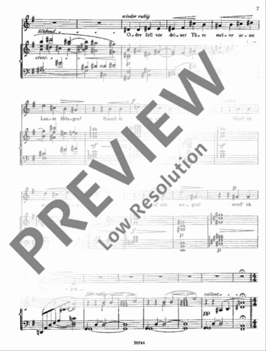 Sänge eines fahrenden Spielmanns Voice Solo scores gallery preview page 8
