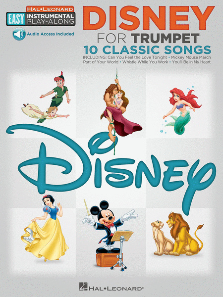 Disney (Trumpet Easy Instrumental Play-Along Book with Online Audio Tracks)