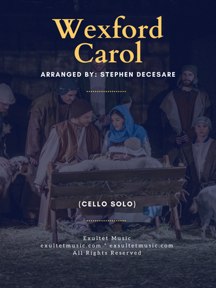 Book cover for Wexford Carol (Cello solo and Piano)