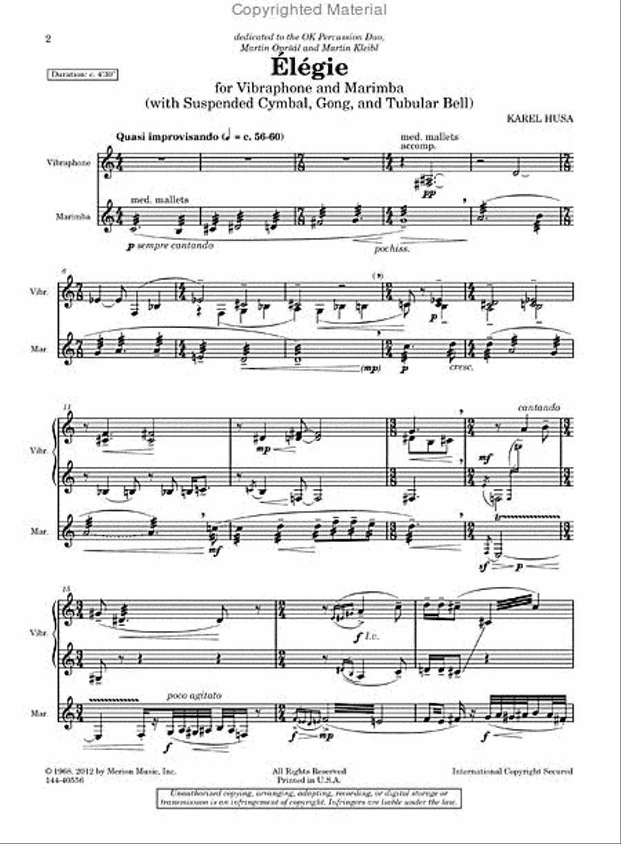Elegie Chamber Music scores gallery preview page 2