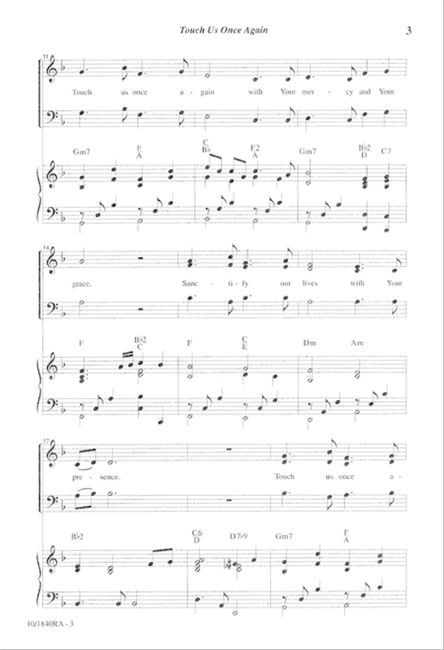 Touch Us Once Again 4-Part scores gallery preview page 3