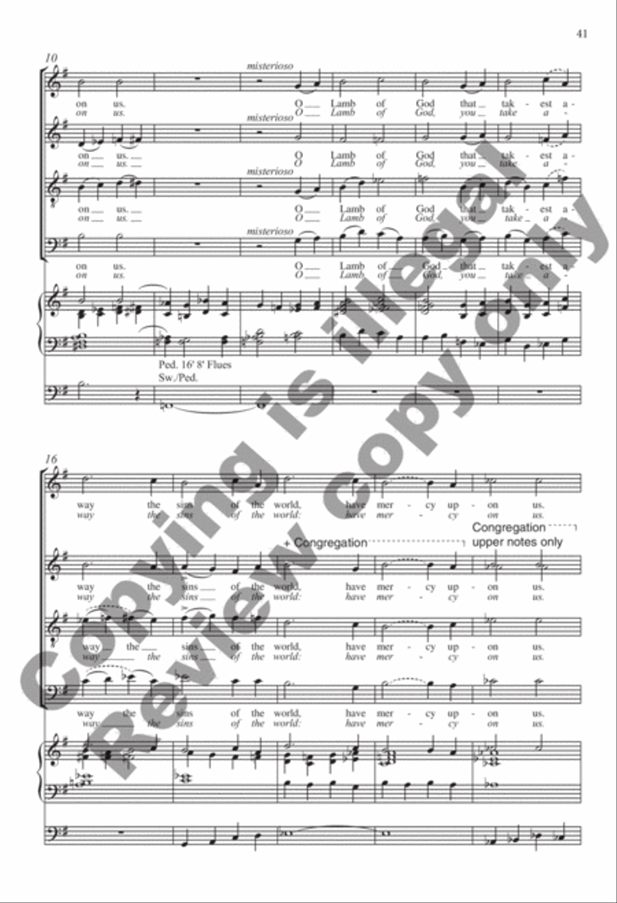 Selected Sacred Choral Works of Julian Wachner, Volume 1 4-Part scores gallery preview page 41