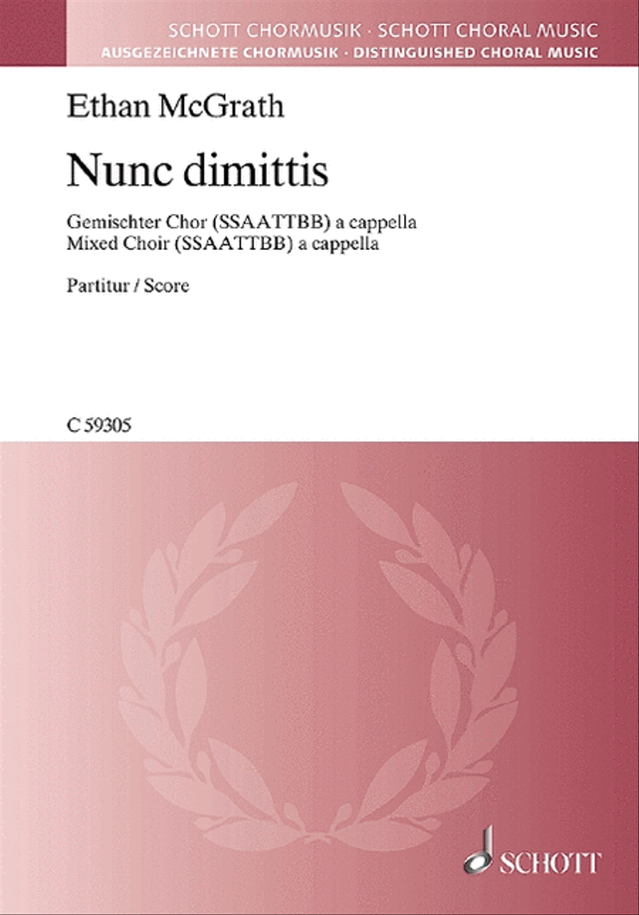 Nunc dimittis Nunc dimittis Divisi scores gallery preview page 1
